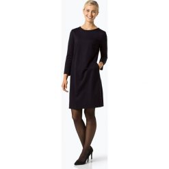 Marc Cain Collections - Sukienka damska, niebieski. Niebieskie sukienki damskie marki Marc Cain Collections, bez wzorów, eleganckie, bez kołnierzyka, bez rękawów. Za 429,95 zł.