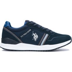 U.S. Polo Assn Wayron 1 Tenisówki Niebieski. Niebieskie trampki męskie U.S. Polo Assn., bez wzorów, ze skóry, bez zapięcia. Za 430,95 zł.