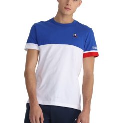 LE COQ SPORTIF TRICOLORE T-SHIRT > 2010437. Koszulki męskie le coq sportif, xl, bez wzorów, z bawełny, klasyczne, z okrągłym kołnierzem, krótkie. Za 139,99 zł.