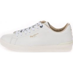 Pepe Jeans tenisówki męskie Roland LTH 45 białe. Białe trampki męskie Pepe Jeans, bez wzorów, z jeansu, bez zapięcia. W wyprzedaży za 209,00 zł.
