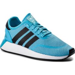 Buty adidas - N-5923 B37956 Brcyan/Cblack/Ftwwht. Niebieskie buty sportowe damskie Adidas, ze skóry, bez zapięcia. W wyprzedaży za 269,00 zł.