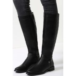 Czarne Kozaki Please Chose Me. Czarne buty zimowe damskie vices, na płaskiej podeszwie. Za 139,99 zł.