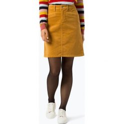 Marie Lund - Sztruksowa spódnica damska, żółty. Żółte spódniczki damskie Marie Lund, bez wzorów, ze sztruksu. Za 199,95 zł.
