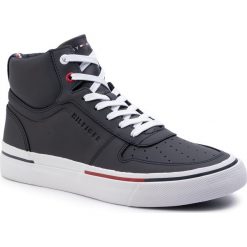 Sneakersy TOMMY HILFIGER - Core Corporate High Vulc Sneaker FM0FM02276 Midnight 403. Szare sneakersy męskie TOMMY HILFIGER, bez zapięcia. Za 539,00 zł.