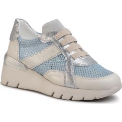 Sneakersy HISPANITAS - Ruth-V20 HV00124 Silveriris. Niebieskie półbuty damskie Hispanitas, na co dzień, bez wzorów, z zamszu, bez obcasa, na płaskiej podeszwie, bez zapięcia. Za 499,00 zł.