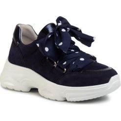 Sneakersy GABOR - 43.472.16 Bluette/Night. Niebieskie półbuty damskie Gabor, bez wzorów, ze skóry, bez obcasa, na płaskiej podeszwie, bez zapięcia. Za 579,00 zł.