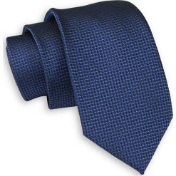 Granatowy Elegancki Krawat -Chattier- 6,5cm, Męski, w Drobną Kaszkę KRCHBASIC1128. Niebieskie krawaty męskie Chattier, bez wzorów, z tkaniny, eleganckie. Za 29,00 zł.