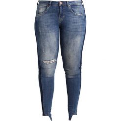 Zizzi AMY Jeans Skinny Fit light blue denim. Niebieskie jeansy damskie relaxed fit marki Zizzi, z bawełny. W wyprzedaży za 341,10 zł.