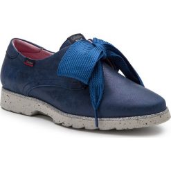 Oxfordy CALLAGHAN - Marley 18600 Navy/Plata. Niebieskie półbuty damskie marki Callaghan, bez wzorów, ze skóry, bez obcasa, na płaskiej podeszwie, bez zapięcia. Za 439,00 zł.