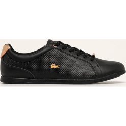 Lacoste - Buty. Czarne buty sportowe damskie Lacoste, bez wzorów, ze skóry, sportowe. W wyprzedaży za 449,90 zł.