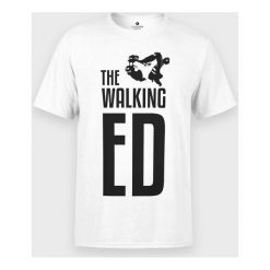 Koszulka męska The Walking Ed. Koszulki męskie MegaKoszulki, m, bez wzorów, z bawełny, z podwójnym kołnierzykiem, bez rękawów. Za 49,90 zł.