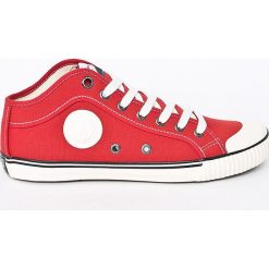 Pepe Jeans - Tenisówki. Czerwone trampki męskie marki Pepe Jeans, z jeansu, na sznurówki. W wyprzedaży za 219,90 zł.
