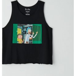 Tank top Rick and Morty - Czarny. Czarne topy damskie Cropp, s, bez wzorów, bez kołnierzyka. Za 49,99 zł.