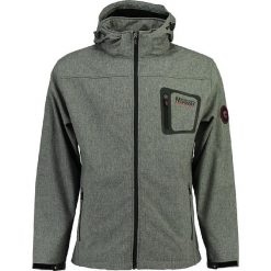 Kurtka softsehllowa "Texshell" w kolorze szarym. Szare kurtki męskie Geographical Norway Men, xl, bez wzorów, z materiału, bez kaptura. W wyprzedaży za 229,95 zł.