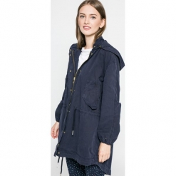 Tommy Hilfiger - Parka. Szare parki damskie TOMMY HILFIGER, l, z bawełny. W wyprzedaży za 579,90 zł.