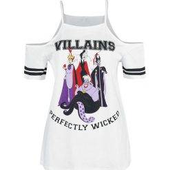 Disney Villains Perfectly Wicked Koszulka damska biały. Białe koszulki damskie marki Disney Villains, xl, z nadrukiem, bez kołnierzyka, bez rękawów. Za 121,90 zł.