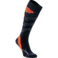 Skarpetki męskie: IGUANA Skarpety męskie SAURI Black/ Fluo Orange r. 44-47