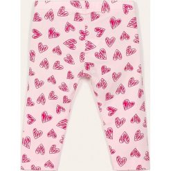 Blukids - Legginsy dziecięce 68-98 cm. Różowe spodnie dziewczęce Blukids, bez wzorów, z elastanu. Za 29,90 zł.