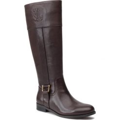 Oficerki LAUREN RALPH LAUREN - Bernadine 802755644002 Brown. Pomarańczowe kozaki damskie Lauren Ralph Lauren, ze skóry ekologicznej, bez obcasa, na obcasie, bez zapięcia. Za 899,00 zł.