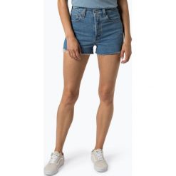 Levi's - Damskie krótkie spodenki jeansowe – Ribcage, niebieski. Niebieskie szorty damskie Levi's®, s, bez wzorów, z jeansu. Za 179,95 zł.