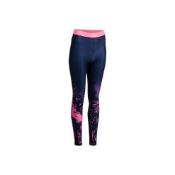 Legginsy fitness kardio 500. Niebieskie legginsy sportowe damskie DOMYOS, xs, na fitness i siłownię. W wyprzedaży za 44,99 zł.