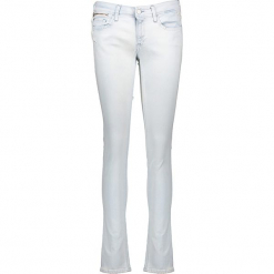 Dżinsy "Luz" - Skinny fit - w kolorze błękitnym. Niebieskie rurki damskie Replay, z aplikacjami. W wyprzedaży za 260,95 zł.