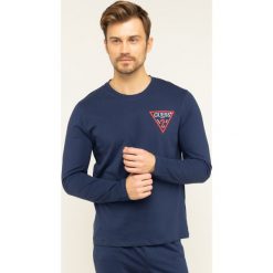 Piżama Guess U01X00 JR018. Niebieskie piżamy męskie Guess, m, z aplikacjami, z bawełny, bez rękawów. W wyprzedaży za 209,00 zł.