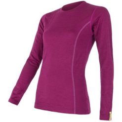 Sensor koszulka termoaktywna z długim rękawem Merino Wool Active W lilla L. Koszulki damskie termoaktywne Sensor, l, bez wzorów, z wełny, bez kołnierzyka, z długim rękawem, długie, bez kaptura, outdoorowe. Za 215,00 zł.