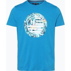 Tommy Hilfiger - T-shirt męski, niebieski. Niebieskie t-shirty męskie z nadrukiem TOMMY HILFIGER, m. Za 139,95 zł.