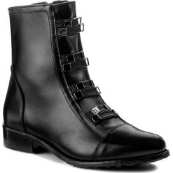 Botki damskie lity: Botki EKSBUT - 67-4757-155-1G Czarny