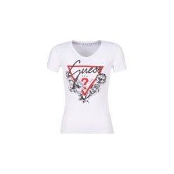 T-shirty z krótkim rękawem Guess FENALIE. Białe t-shirty damskie Guess, l. Za 129,00 zł.
