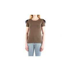 T-shirty z krótkim rękawem Fly Girl 10402/01. Zielone t-shirty damskie Fly Girl, l, bez wzorów, bez kołnierzyka. Za 225,47 zł.