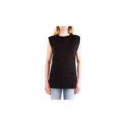 Topy na ramiączkach / T-shirty bez rękawów Silvian Heach CVP19412TS. Czarne bluzki damskie Silvian Heach, s, bez wzorów, bez kołnierzyka. Za 157,51 zł.