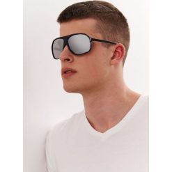 Okulary przeciwsłoneczne męskie. Czarne okulary przeciwsłoneczne męskie Top Secret, eleganckie. W wyprzedaży za 7,99 zł.