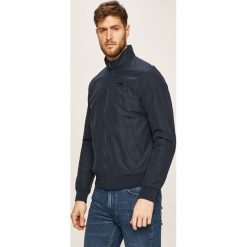 Wrangler - Kurtka. Niebieskie płaszcze męskie Wrangler, s, bez wzorów, z bawełny, krótkie, bez kaptura. Za 419,90 zł.
