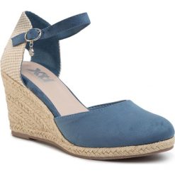 Espadryle XTI - 49730 Jeans. Niebieskie espadryle damskie Xti, bez wzorów, z jeansu, bez obcasa, na obcasie. Za 169,00 zł.