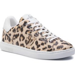 Sneakersy TRUSSARDI JEANS - 79A00461 W702. Brązowe półbuty damskie Trussardi Jeans, z jeansu. W wyprzedaży za 299,00 zł.