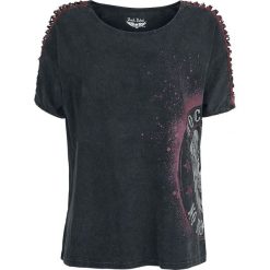 Rock Rebel by EMP Take It Easy Koszulka damska czarny. Czarne bluzki nietoperze Rock Rebel by EMP, xl, z nadrukiem, z dekoltem w łódkę. Za 144,90 zł.