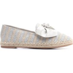 Srebrne Espadryle Injection. Szare espadryle damskie Multu, bez wzorów, bez obcasa. Za 69,99 zł.