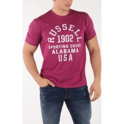Russell Athletic Koszulka Czerwony. Czerwone podkoszulki męskie Russell Athletic, l, z nadrukiem, z bawełny, bez kołnierzyka, z krótkim rękawem, krótkie. Za 119,95 zł.