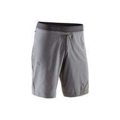 Spodenki do biegania RUN DRY+ męskie. Brązowe kalesony męskie marki KALENJI, z elastanu. W wyprzedaży za 49,99 zł.