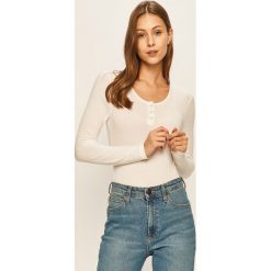 Only - Bluzka. Czarne bluzki damskie ONLY, s, bez wzorów, z elastanu, z okrągłym kołnierzem, z długim rękawem. Za 89,90 zł.