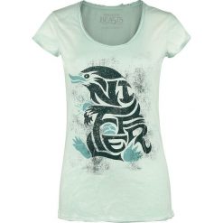 Fantastic Beasts Niffler Logo Koszulka damska zielony (Mint). Zielone koszulki damskie marki Fantastic Beasts, l, z nadrukiem, bez kołnierzyka. Za 79,90 zł.