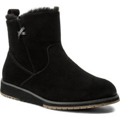 Buty EMU AUSTRALIA - Beach Mini W11026 Black. Czarne koturny damskie EMU Australia, bez obcasa, na koturnie, bez zapięcia. W wyprzedaży za 349,00 zł.