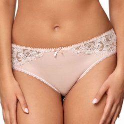 Klasyczne figi Lilita. Różowe majtki damskie Avalingerie, z bawełny. Za 40,99 zł.