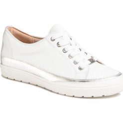 Sneakersy CAPRICE - 9-23654-24 White Nappa 102. Białe półbuty damskie Caprice, ze skóry. Za 269,00 zł.
