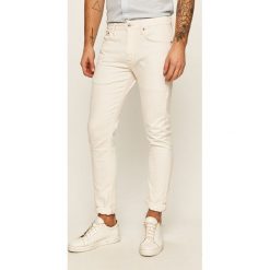 Pepe Jeans - Jeansy Stanley. Białe jeansy męskie Pepe Jeans, l, z aplikacjami. Za 379,90 zł.