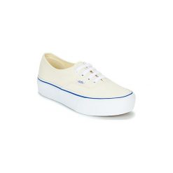 Buty Vans AUTHENTIC PLATFORM 2.0. Białe trampki i tenisówki damskie Vans, bez wzorów, bez zapięcia. Za 237,30 zł.