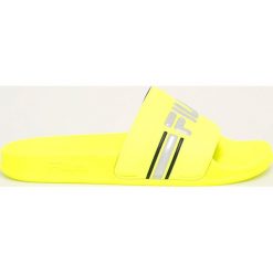 Fila - Klapki Oceano Neon. Zielone klapki damskie Fila, bez wzorów, z gumy, bez obcasa, na obcasie. W wyprzedaży za 119,90 zł.