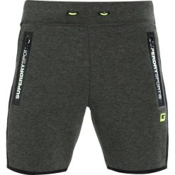 Spodenki i szorty męskie: Superdry GYM TECH STRIPE SLIM SHORT Krótkie spodenki sportowe desert olive marl / black